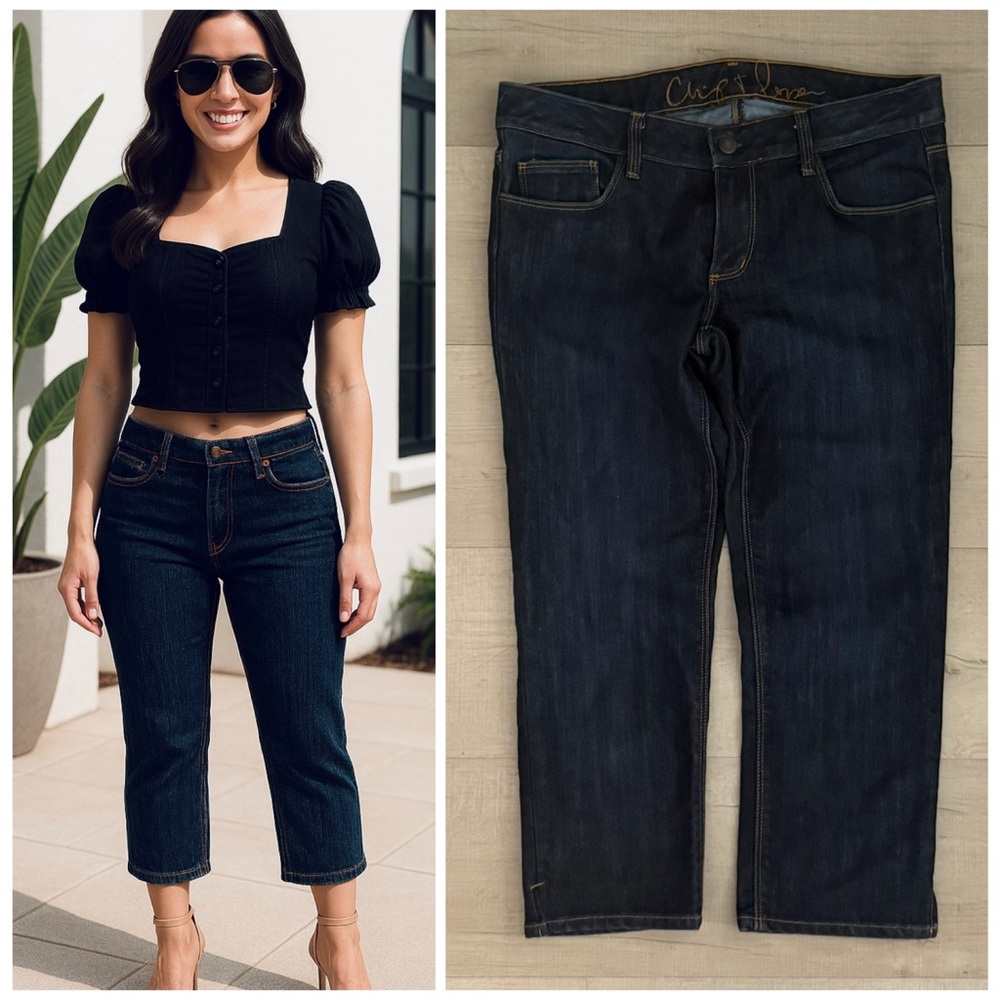 🧋Chip & Pepper Dark Blue Ankle Jeans 3/$22